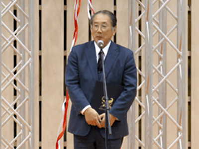 大会アンバサダーの委嘱式　田口信教さん