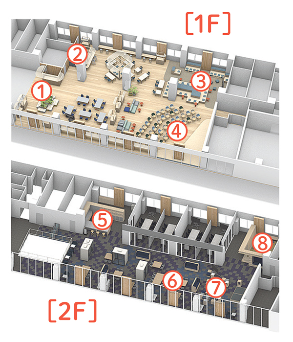「E：N BASE」フロアマップ