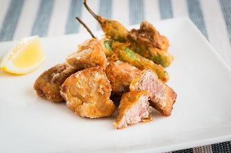 スマの唐揚げガーリック風味