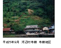 平成5年9月 河辺村寺 寺地区の画像
