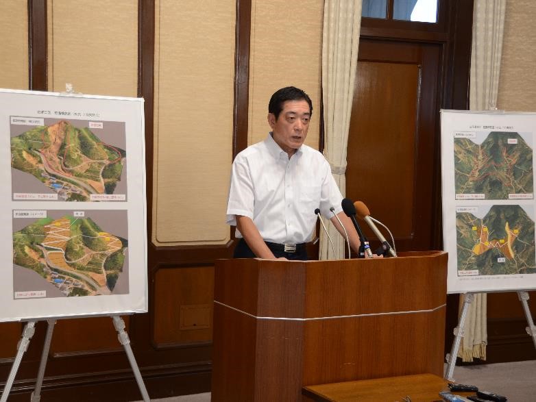 8月5日（月曜日）「玉津地区」再編復旧の計画策定着手に関する臨時記者発表（県庁）の画像