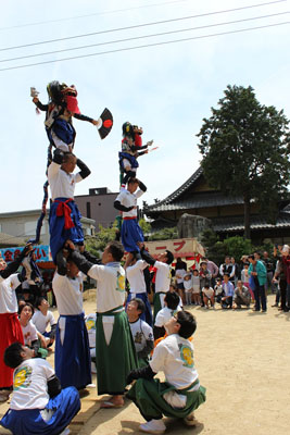 今治及び越智地方の獅子舞の画像