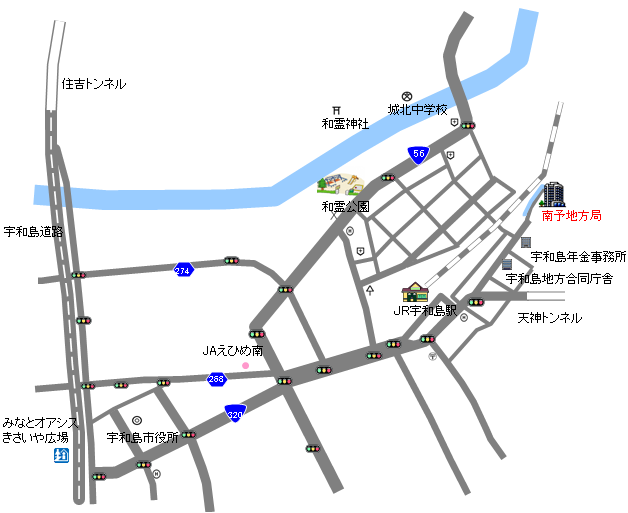交通案内：JR宇和島駅下車、徒歩10分。松山空港から車で約1時間40分。松山観光港から車で約1時間50分。