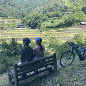 松野町＿棚田人物あり