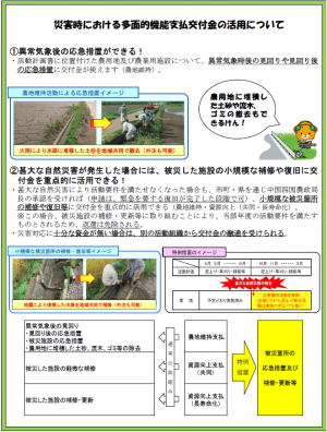 （PDF）災害時における多面的機能支払交付金の活用について