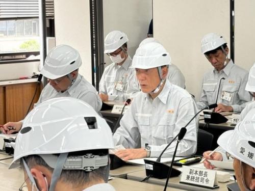 6月6日（木曜日）災害対策本部会議運営訓練（県庁）