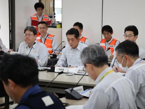 10月16日（水曜日）愛媛県原子力防災訓練（災害対策本部会議）（県庁）