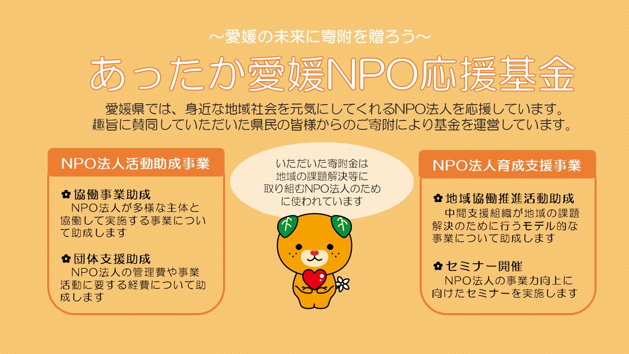 あったか愛媛NPO応援基金