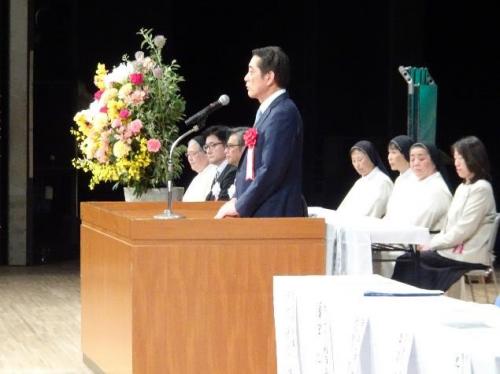 5月23日（金曜日）聖カタリナ学園・聖カタリナ高等学校創立100周年記念式典（県民文化会館）