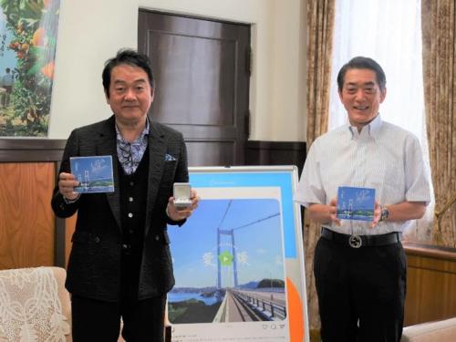 5月27日（火曜日）歌手 岸田敏志氏の訪問（県庁）