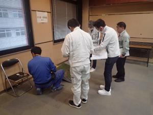 実地訓練の様子の写真