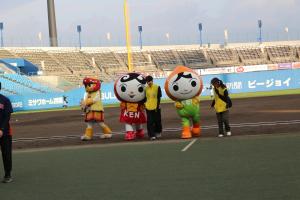 まもるくんとあゆみちゃんの着ぐるみ