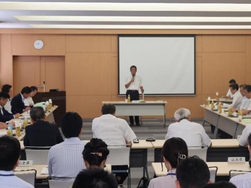 8月18日（月曜日）愛媛県・市町連携推進本部会議（松山市）