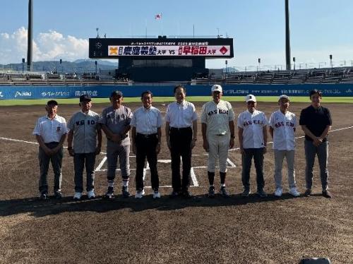 8月30日（土曜日）2025全早慶野球戦愛媛大会開会セレモニー（松山市）