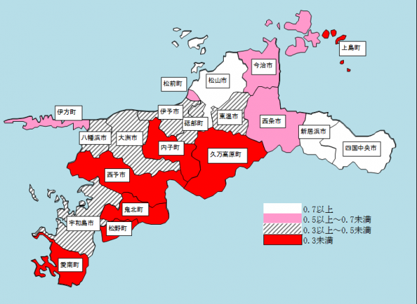 R6財政力指数(地図)