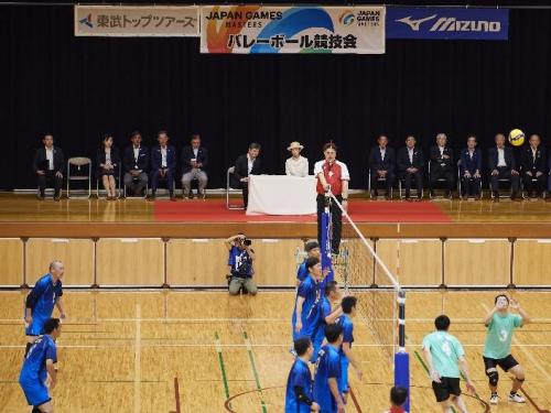 9月20日(土曜日)高円宮妃殿下の日本スポーツマスターズ2025愛媛大会バレーボール競技御覧(伊予市)