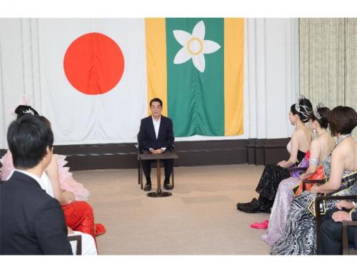 11月7日（金曜日）Mrs & Mr of the Year2025世界大会・日本大会出場者らの訪問（県庁）