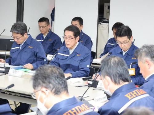 11月28日（金曜日）愛媛県原子力防災訓練（災害対策本部会議）（県庁）