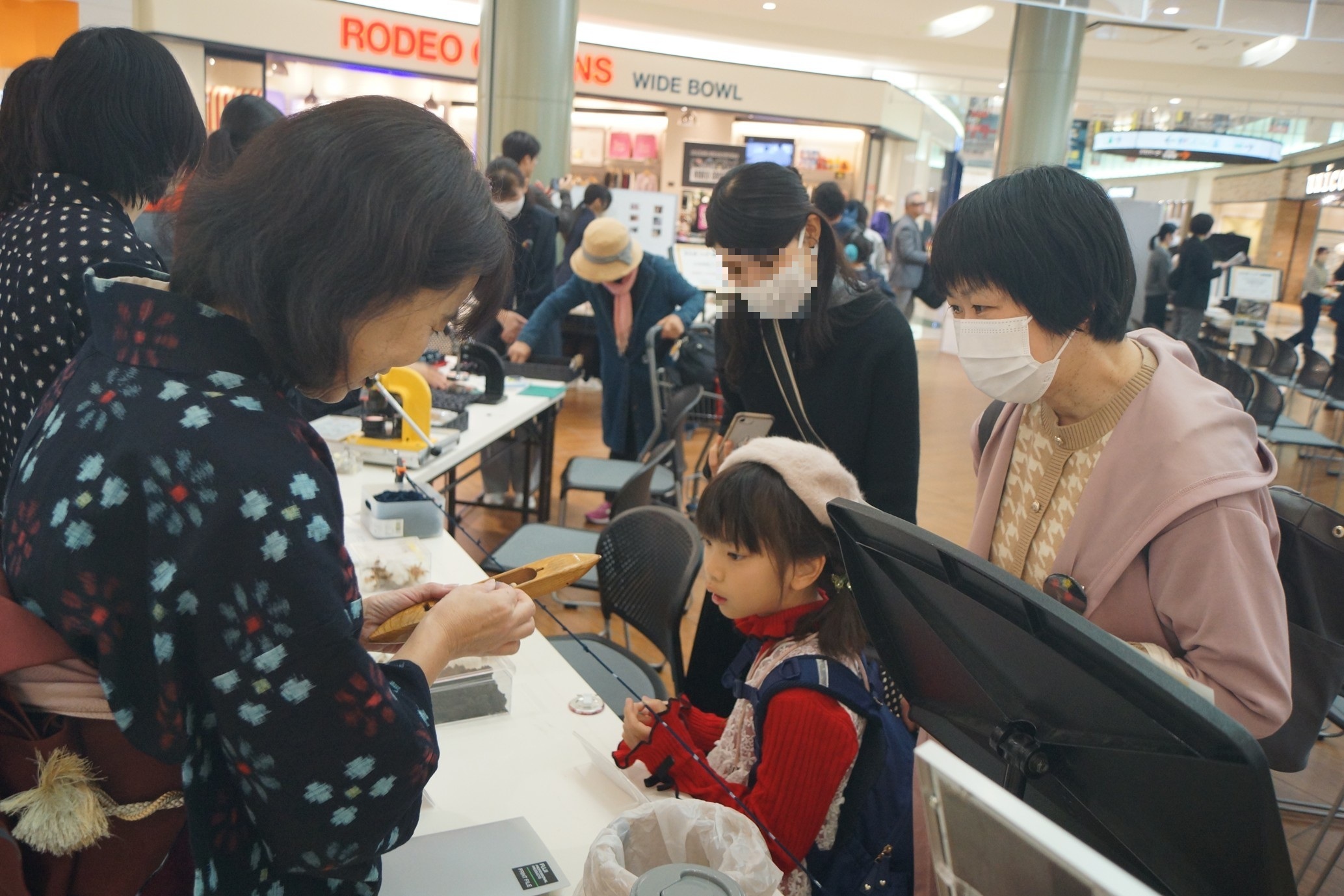 文化財フェア　体験の様子