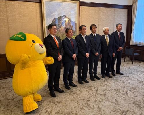 (公財)全日本スキー連盟原田会長 外 表敬訪問