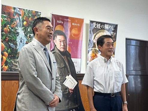 6月10日(水曜日)映画「劇場版『旅人検視官 道場修作』」主演俳優 内藤剛志氏らの訪問(県庁)