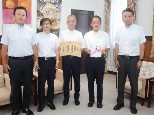 7月24日（金曜日）社会福祉事業への寄附に対する感謝状贈呈式（県庁）