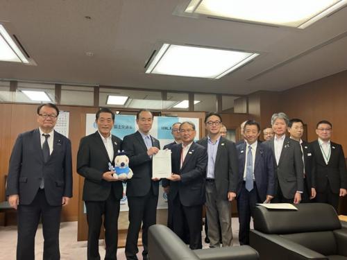 8月25日（火曜日）四国新幹線導入に関する要望活動（国道交通事務次官）（東京都）