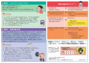 注意したい消費者トラブル裏