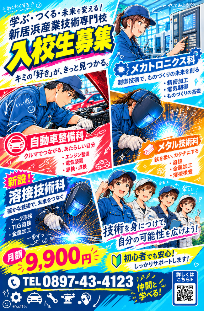 入校生募集チラシ